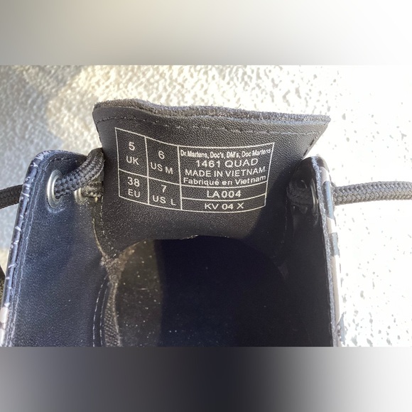 Dr Martens leopard spike leather platform shoes - Picture 11 of 11